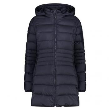 CMP Women's Regular Fit Dark Blue Parka with Snaps and Hood