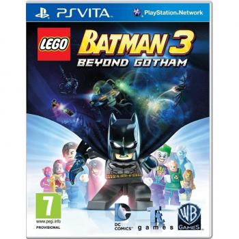 LEGO Batman 3: Beyond Gotham - Juego para Consola Sony PlayStation Vita, incluye gráficos en 3D, personajes jugables de DC Comics, modo multijugador cooperativo, niveles de aventura y exploración en el espacio, puzzles