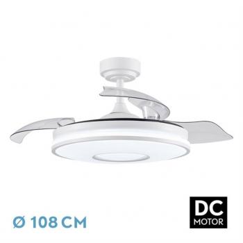 Ventilador de Techo FABRILAMP Dani 72W Blanco 3 Aspas 6 Velocidades