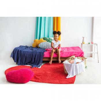 Alfombra Lavable Lorena Canals Puffy Agatha con Cojín Corazón 160x180 cm
