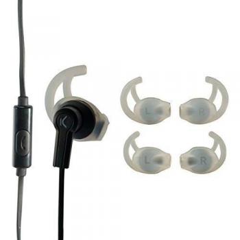Ksix BXGPSP02 Gancho de Oreja Binaural Inalámbrico Negro - Auriculares