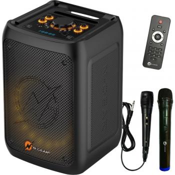 Altavoz Bluetooth Inalámbrico N-Gear Flash Banger 777 con 2 Micrófonos y Batería Portátil