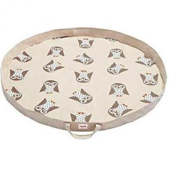 3 Sprouts Búho Blanco - Alfombra juguetes, unisex