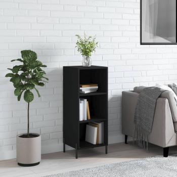 Aparador negro de madera multicapa 34.5x32.5x90 cm