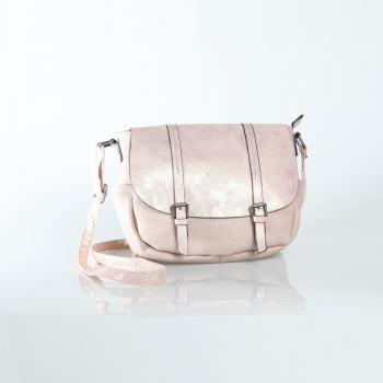 Bolso con solapa y correas de fantasía mujer by VencaStyle - 014177,ROSA,UNICA