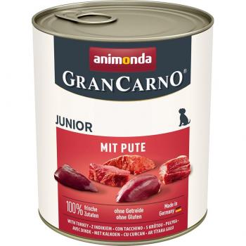 Comida húmeda Animonda GranCarno Junior Pavo 6 x 800 g