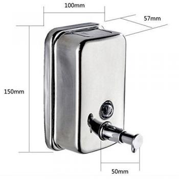 304Acero inoxidable mano dispensador de jabón de ducha/Caja de jabón/baño Cocina/la mano en la pared botella de desinfectante