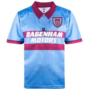 West Ham United 1995 Away Centenary Retro Shirt - Sky Blue - Mens