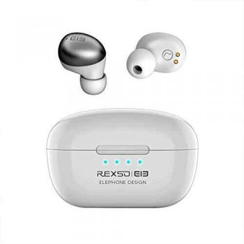ELEPHONE Auriculares Inalámbricos Bluetooth 5.0, Mini TWS Cascos In-Ear, IPX5 Impermeable Auriculares Deportivos Estéreo con Estuche de Carga Type-C, Control Tactil, para iOS y Android