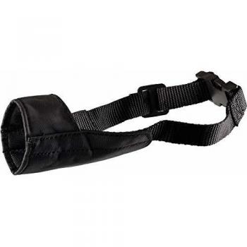 Bozal de Nylon Negro Tamaño L para Perros (27cm - 62-90cm)
