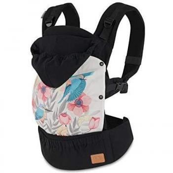 kk Kinderkraft Mochila Portabebé HUGGY, Ergonómica, Multiposición, Algodón, hasta 20 Kg