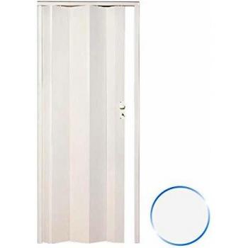 Puerta Plegable de Interior en PVC Blanco Pastel 83x214 cm Modelo Maya