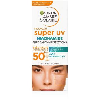 Garnier Ambre Solaire Super UV Niacinamida SPF50 Acabado invisible 40mL SPF50+ Loción Protectora Ultraligera Contra Las Imperfecciones De La Piel
