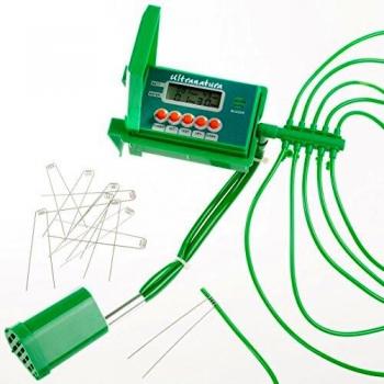 Ultranatura - Sistema de riego automático y fácil de controlar a través de una pantalla de LCD para un máximo de 10 plantas de interior con bomba de agua, ideal como sistema de riego en vacaciones