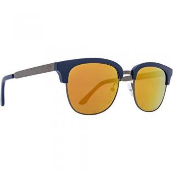 Spy® Unisex Stout 51 Oval Sunglasses - Gunmetal Frame with Orange Lenses