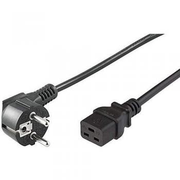 Cable de Alimentación CEE 7/7 - C19 de 1 metro para Conexión de Dispositivos Informáticos