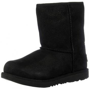 UGG Classic Weather Short, Botas clásicas Unisex niños, Negro