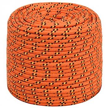 Cuerda de barco polipropileno 10 mm 250 m color naranja