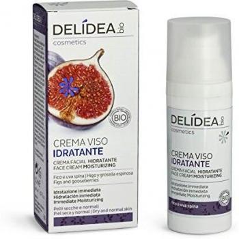 delidea bio Crema facial, las 24 horas Humedad spendet Higo y bayas de espino, 1er Pack