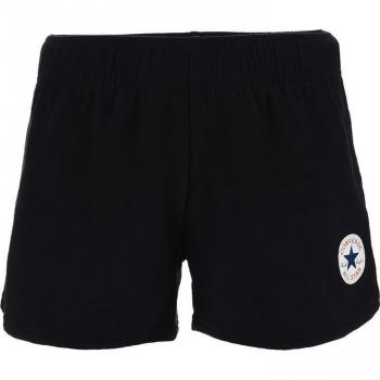 Short Converse Chuck Patch Niña Negro - Pantalón corto de algodón para niñas con parche Chuck en color negro