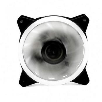 Phoenix Ventilador Ordenador Doble led Blanco 12cm - 3 a 4 Pines - 1200rpm - silencioso - Color Blanco