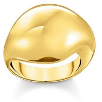 Thomas Sabo Gold-Plated Organic Drop Shaped Ring for Women - TR2470-413-39 Size 56
