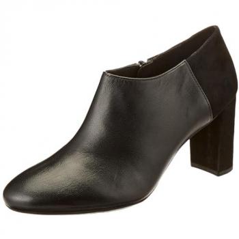 Geox Women's D Pheby 80 C Leather Ankle Boots - Black - Size 7