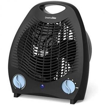 UNIVERSALBLUE | Termoventilador Vertical | Calefactor Bajo Consumo | 3 Modos de Funcionamiento | 2000W | Color Negro | 2 Potencias | Termostato Ajustable | Sistema de Seguridad