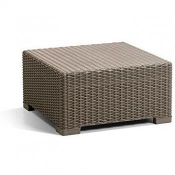 Keter California Mesa para exterior, Capuchino, 68 x 68 x 34 cm