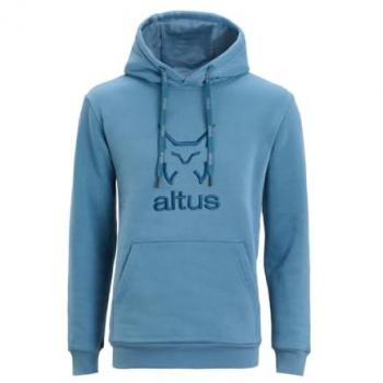 Sudadera con capucha Altus Karnac azul - XL, Sudadera de montaña para hombre, color azul, talla XL, diseño ligero, bolsillo canguro, ideal para trekking y hiking, uso urbano y viajes