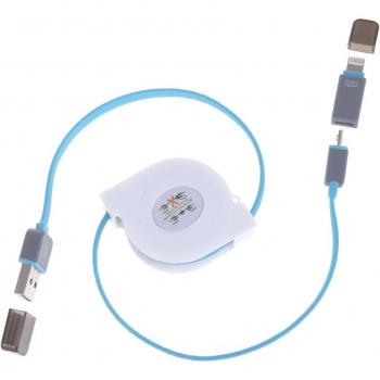 Cable enrollable 2 en 1
