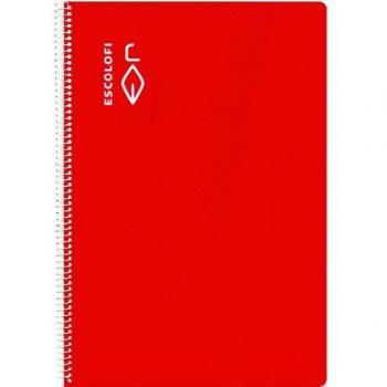Escolofi Cuaderno Espiral Cuarto 50 hojas 70 gramos pauta 3,5 Tapa Dura