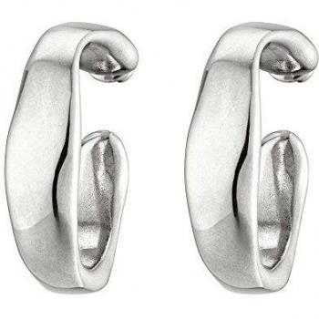 UNO de 50 Open Your Mind Wide Hoop Silver Plated Earrings