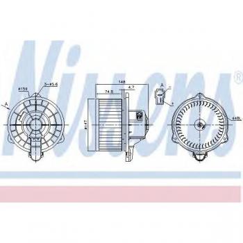 Ventilador habitáculo NISSENS 87161 - Interior blower, compatible con múltiples vehículos, alta eficiencia en ventilación, fácil instalación, diseño compacto y duradero