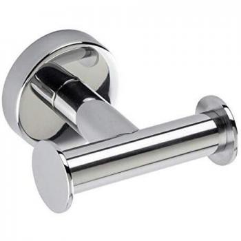 Perchero Doble de Pared Styl en Acero Inoxidable Pulido 8 x 8 x 5 cm