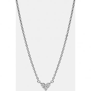 Pandora Timeless Triple Gem Heart Necklace in Sterling Silver