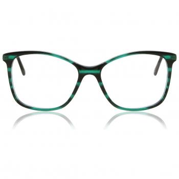 Gafas Anti-Azules Cuadradas Armazón Completo Plástico Verde Lentes Recetadas para Mujer - SmartBuy Collection