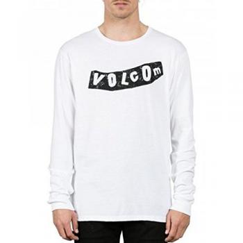 Volcom Pistol Ls Camiseta de Manga Larga, Hombre, Blanco, L
