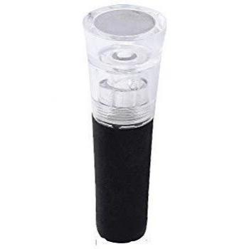 ORYX 5057035 Vacio para Vino Bomba Incluida Dentro del Tapon 1 Pieza, Acero Inoxidable, Plateado