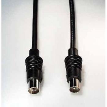 Cable Coaxial E+P HFS 10 de 10m, Negro, 90 dB, Antena
