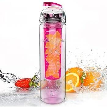 AVOIN colorlife Tritan Botella de Agua con Fruta infundida de 800ml