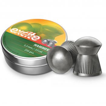 Balines H&N Excite Hammer 0,95g Lata 250 Unid. 5,5mm - Balín de peso medio para dianas abatibles y tiro aficionado en distancias medias