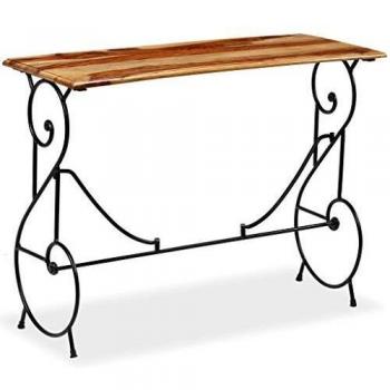 vidaXL Mesa Consola Madera Sheesham 100x40x75cm Mesita Mesilla Mueble Auxiliar
