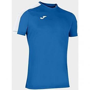 Joma Academy III Short Sleeve Football T-Shirt for Men/Boys - Royal Blue/White