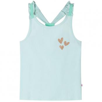 Camiseta de tirantes infantil verde menta claro 104