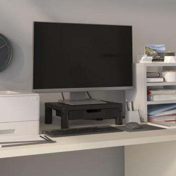 vidaXL Soporte para monitor negro 43x30,5x13 cm