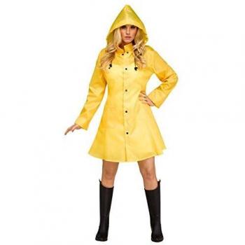 The Women's Yellow Raincoat Fancy Dress Costume Small/Medium