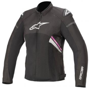 Chaqueta textil para motocicletas Alpinestars Stella T-GP Plus R V3 Air - Negro Blanco Rosa (XS)