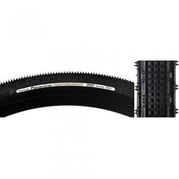 Panaracer GravelKing SK 700 x 35mm Tubeless Compatable Folding Tire Semi-Knobby Tread, Black by Panaracer
