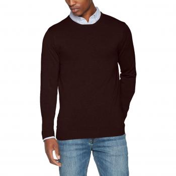 SELECTED HOMME Shdtower Cot/Silk Crew Neck Noos, Suéter para Hombre, Rojo